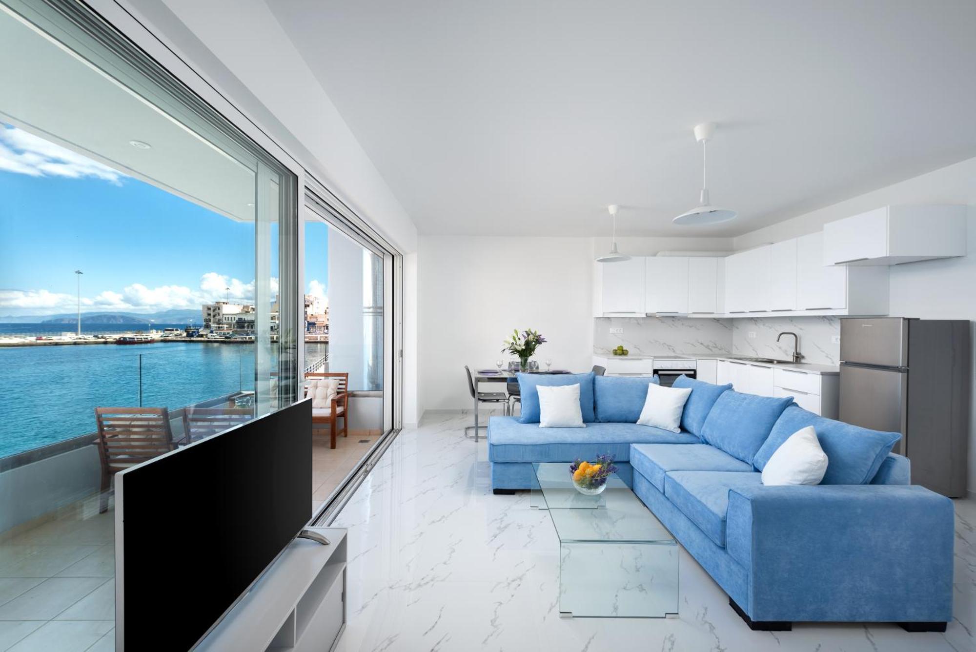 Sea View Bliss 2Br Agios Getaway Daire Ayos Nikolaos Dış mekan fotoğraf